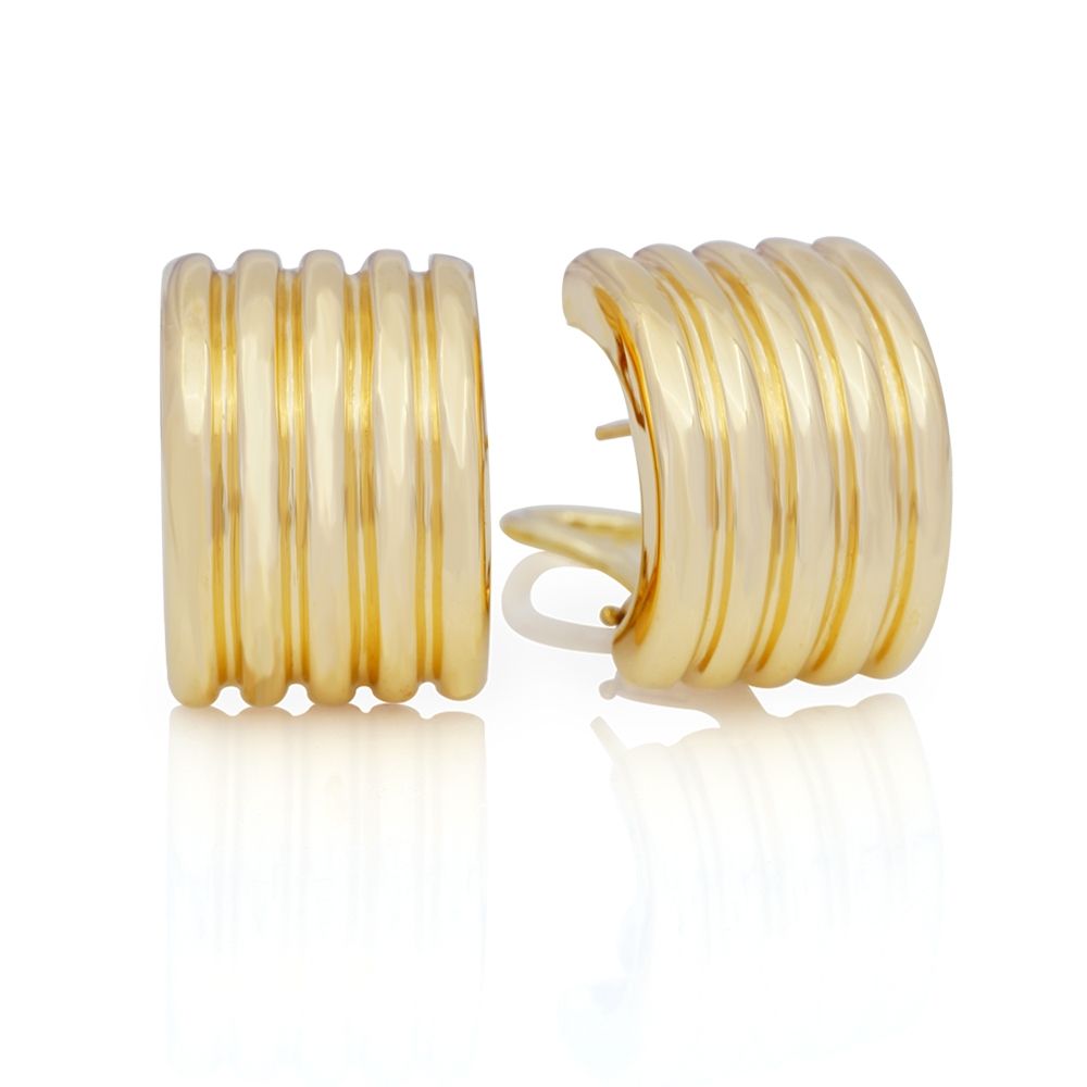 Organza 18ct Yellow Gold Huggie Hoop Earrings — Annoushka Australia